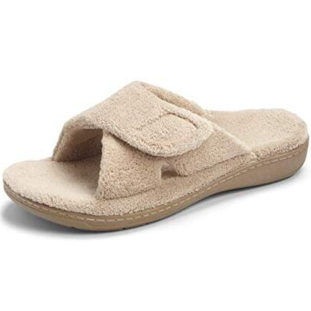 Vionic Women's Tan Relax Slipper With Arch Support In