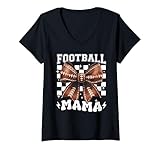 Photo Gallery donna football mama coquette bow divertente stagione calcio mamma groovy maglietta con collo a v Photo Gallery donna football mama coquette bow divertente stagione calcio mamma groovy maglietta con collo a v