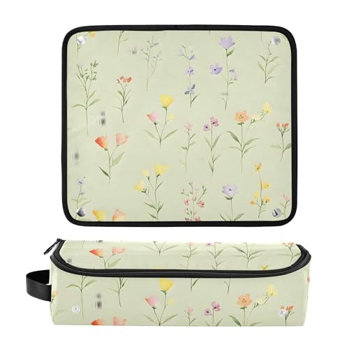 Bolsa de viaje SEHANY para herramientas de cabello con tapete resistente al calor desmontable, almacenamiento 2 en 1 para planchas y rizadores, esencial portátil para mujeres miniatura 3