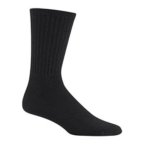 Wigwam Super 60 Crew 3 Pack S1077 Sock, Black - LG Cover