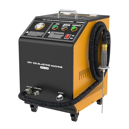 Industrial Dry Ice Blasting Machine, Intelligent Control Dry Ice Blasting Cleaning Machine, Dry Ice Blast Cleaners for Automotive Engine, Removing All Kinds of Intractable Dirt Cleaner, 110V