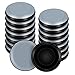 VABNEER Deslizadores para Muebles, 16 Piezas PTFE Teflón Redondos Posavasos de Muebles para ​Pisos Lisos y Alfombras (Adapta 34mm-38mm, Cantidad 16)