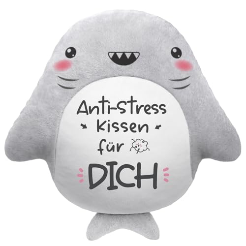 Encoink Lustige Geschenke für Frauen, Entspannendes Geburtstagsgeschenk für Frauen – Süßes Haifischkissen, Anti Stress Geschenke für Mama,...