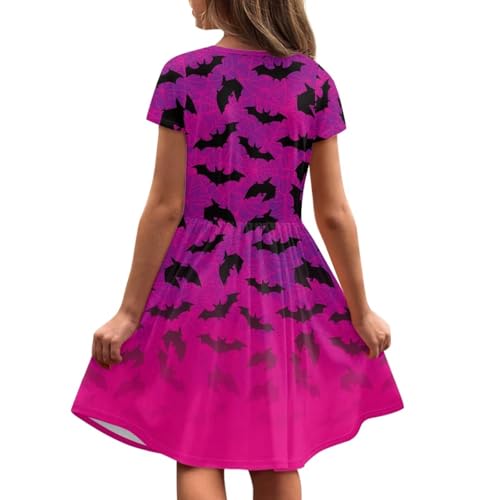Image of Short Sleeve Dress for Girls with Pockets Cute Toddler Girl Clothes Summer 2-12