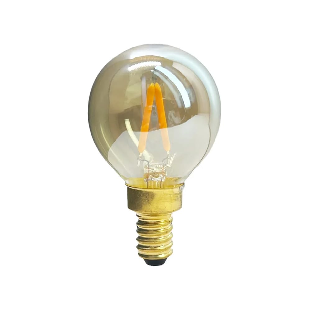 8 Szt 220V 1W G40 E14 Żarówka LED Retro Żarówka LED Globe Filament Lampa Amber Glass Ciepła Biel Do Baru Hotelowego Salonu