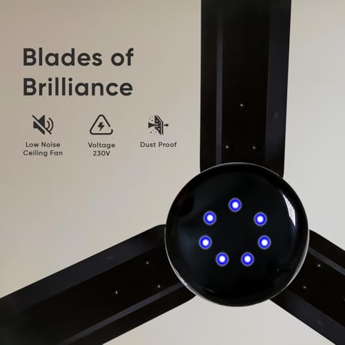 Image of CADLEC Defender 1200mm /48 inch BLDC Ceiling Fan | BEE Star Rated Energy Efficient | Ultra High Speed Motor | Perfect for Home, Living Rooms & Bedrooms | 5-Year Warranty | Brown-Pack of 1