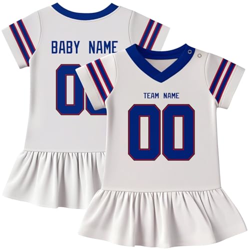 Image of KREDE Baby Clothes Unisex Bodysuit Jersey Style Custom Name Number for Baby Boys