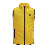 Beheizbare Weste für Kind Neuer Beheizbare Kinderweste mit Modischem Kreativdruck 3 Temperaturstufen Elektrisch Beheizte Jacke USB-Weste Lsolierte und Leichte Beheizte Weste Winter Warme Rückenheizung