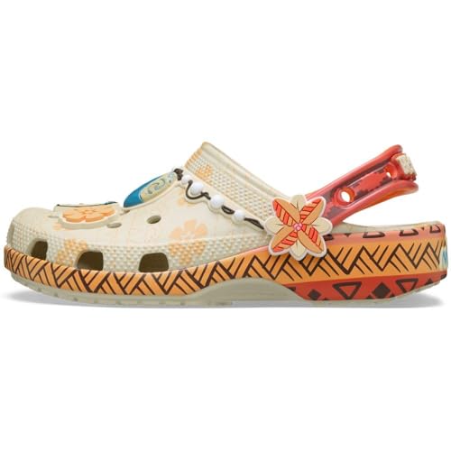 Image of Crocs Unisex-Child Disney Moana Classic Clogs, Kids and Toddler Shoes