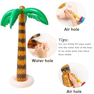 R HORSE Inflatable Palm Tree Flamingo Banana Beach Ball Parrot Beach Pool Toys for Tropical Hawaiian Luau Party Summer Pool Beach Party Decorations R HORSE Inflatable Palm Tree Flamingo Banana Beach Ball Parrot Beach Pool Toys for Tropical Hawaiian Luau Party Summer Pool Beach Party Decorations
