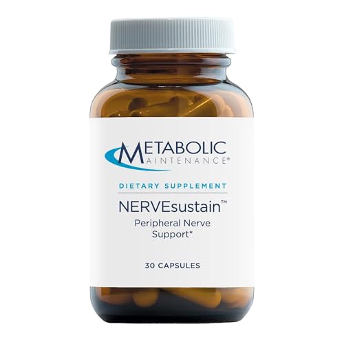 Metabolic Maintenance NERVEsustain - Peripheral Nerve + Homocysteine Support - Magnesium, B Vitamins with Methyl B12 + Folate (30 Capsules)