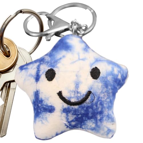 Gato llaves de peluche - lindas llaves de animales de tie-dye | Accesorio de bolsa de mujer para Halloween Valentines Daily Collection de Navidad un diseño creativo de llavero tridimensional