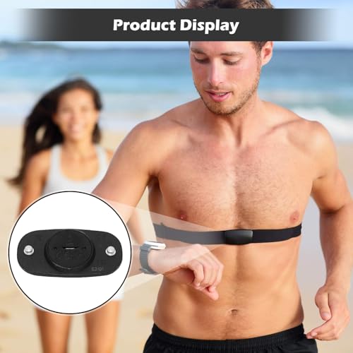 Verstellbarer Pulsgurt Elastisch 70cm bis 115cm, ELEPRUC Cardio-Gürtel, Pulsmesser Brustgurt, Herzfrequenz Brustgurt Kompatibel mit Garmin, Wahoo, Polar H10/H9, Coospo, Magene, Bryton, Livlov