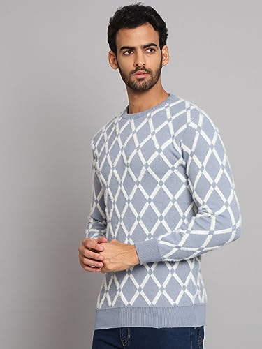 Image of eWools Men's Winterwear Woolen Striped Sweaters