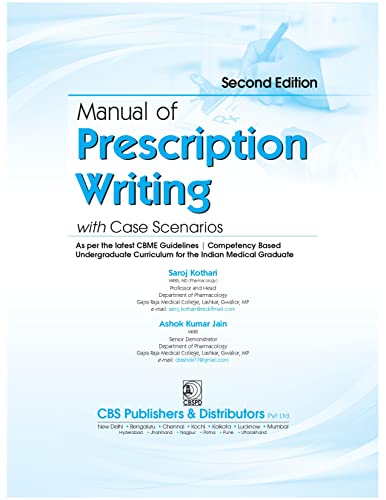 Image of Manual Of Prescription Writing With Cases Scenarios 2Ed (Pb 2024): 2