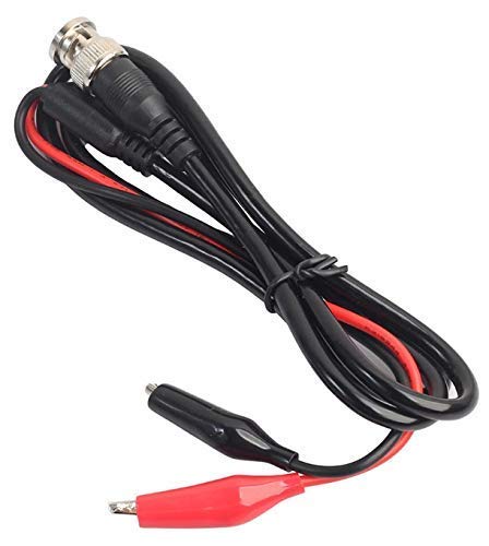 Eatech Multifunction Combination Test Cable Wire BNC Pin Male Plug to Dual Alligator Clip Oscilloscope Test Probe Lead (1 Meter / 100 cm) - Black - Image 4 thumbnail