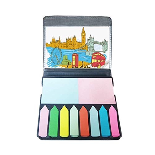Bloc de notes autocollantes Londres marque-page de couleur pour planifier vos lectures