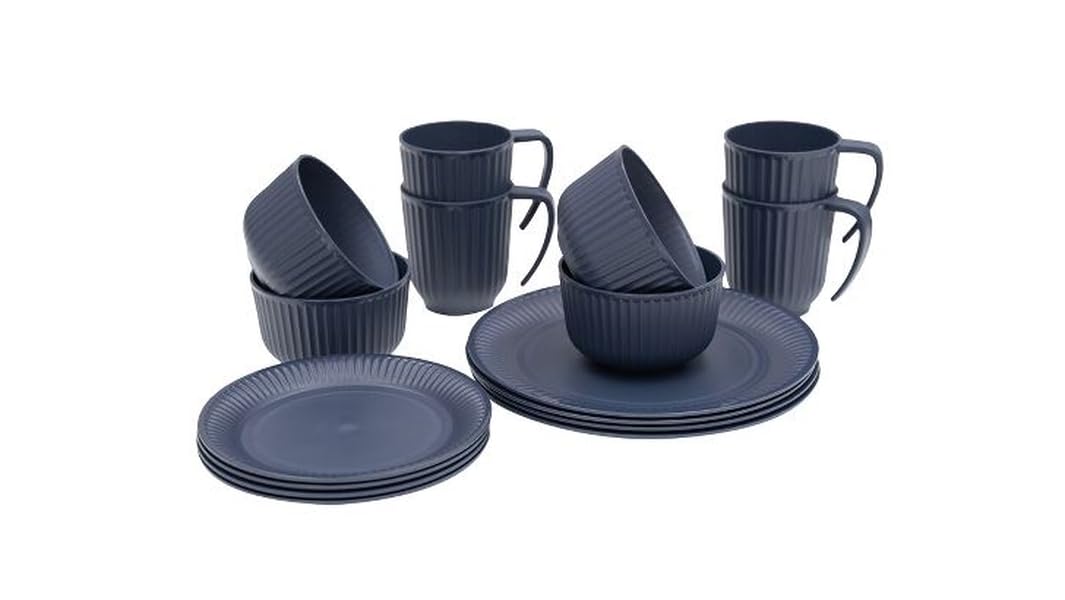 Outwell Delish Geschirrr-Set 4 Personen Navy Night