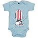 Body bebé lo tengo en mi ADN futbolero de Athletic - Celeste, Talla única 12 meses