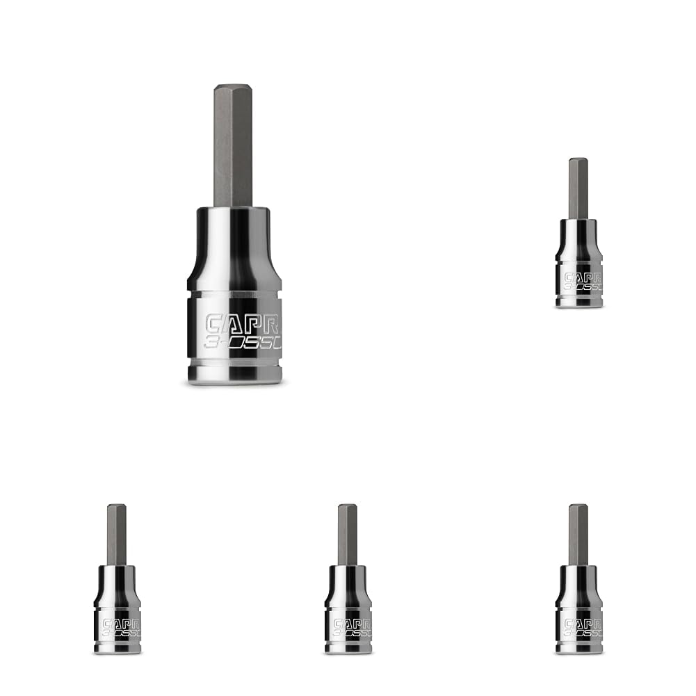 Capri Tools 3-0550 3/16-Inch Hex Bit Socket, 1/4-Inch Drive, SAE (Pack of 5)