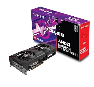 Sapphire 11354-01-20G Pulse AMD Radeon™ RX 9070 GRE Gaming OC Graphics Card with 12GB GDDR6, AMD RDNA 4