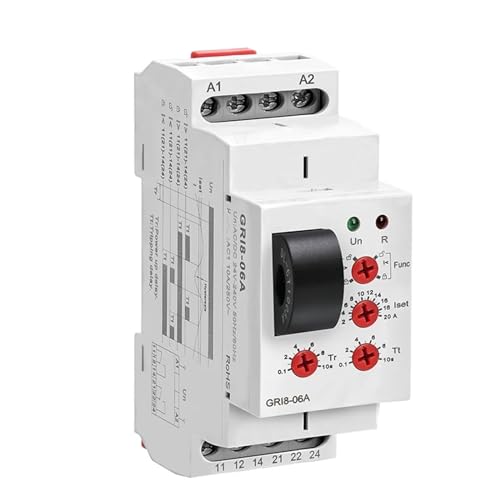 Relé de sensor de corriente CC GRI8-06A de 18mm con amplio rango de tensión 24V-240V 4