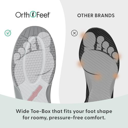Image of Orthofeet Women's Orthopedic Stretch Knit Walking Sneaker