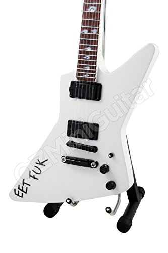 James ギター OZMiniGuitar James Hetfield EET FUK White Explorer Miniature