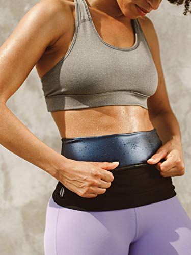 Sweat Shaper Waist Trimmer For Women, Waist Trainer Sauna Belt, Neoprene-Free Waist Cincher, Sauna Slimming Belt (Black, X-Large) #TOP3