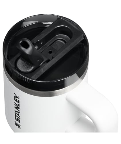 Image of STANLEY Quencher ProTour Flip Straw Tumbler with Leakproof Lid 14 oz | Built-In Straw & Handle | Cupholder Compatible for Travel | Insulated Stainless Steel Cup | BPA-Free | Chalk
