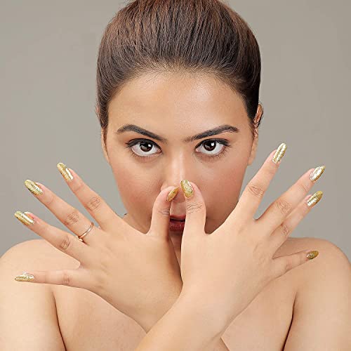 Image of Golden Sky Professional Nail Polish | Long Lasting, Quick Dry, Chip Resistant, High Shine Nail Paint | Smooth & Easy Application, Vibrant Trendy Shades for Women & Girls Party Daily Use 15ml