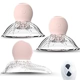 3-IN-1 Nippelsauger Brustwarzen Vagina Pumpe Vibration für Frauen Klitoris,Nippel Klitoris Sauger für Frauen,Vibrator mit Fernbedienung & Zungen Vibratoren,Nippelklemmen Klitoris Stimulator für Sie