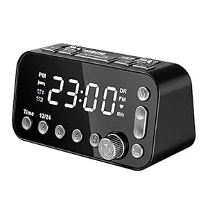 Noblik Digitale wekker op bed, led-klok met dubbele USB-DAB/FM-radio, 3-traps helderheid instelbaar, dual wekker-instelling