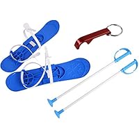 Kinder-Ski Set Mit Bindung Und Stöcken - 40 Cm Langlauf-Skier Für Kids