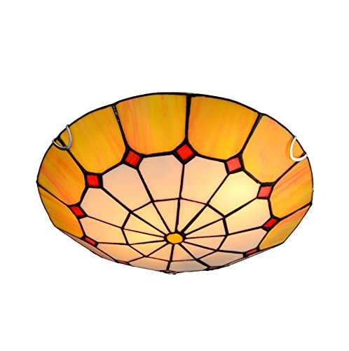 Plafonnier style méditerranéen vintage fait main luminaire plafond chambre salon 40cm