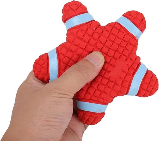 THE DDS STORE Squeaky Toy Soft Latex Dog Toy Floating Ball for Interactive Fetch & Play Star Toy Chew for Pet Dog & Cats (Medium) (B07N95TYH8) Amazon Price History, Amazon Price Tracker