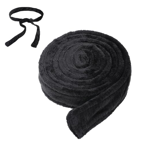 Robe Belt, Black Replacement Pajamas, 67 in x 1.6 in Bath Robe Belt Replacement, Hotel Bathrobe Tie Waist Belt, Unisex Soft Plush Flannel Replacement Bathrobe Flannel