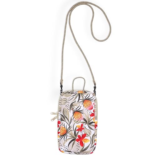 KAVU Essential Case Zip Crossbody Wallet with Rope Strap, Tropifloral2