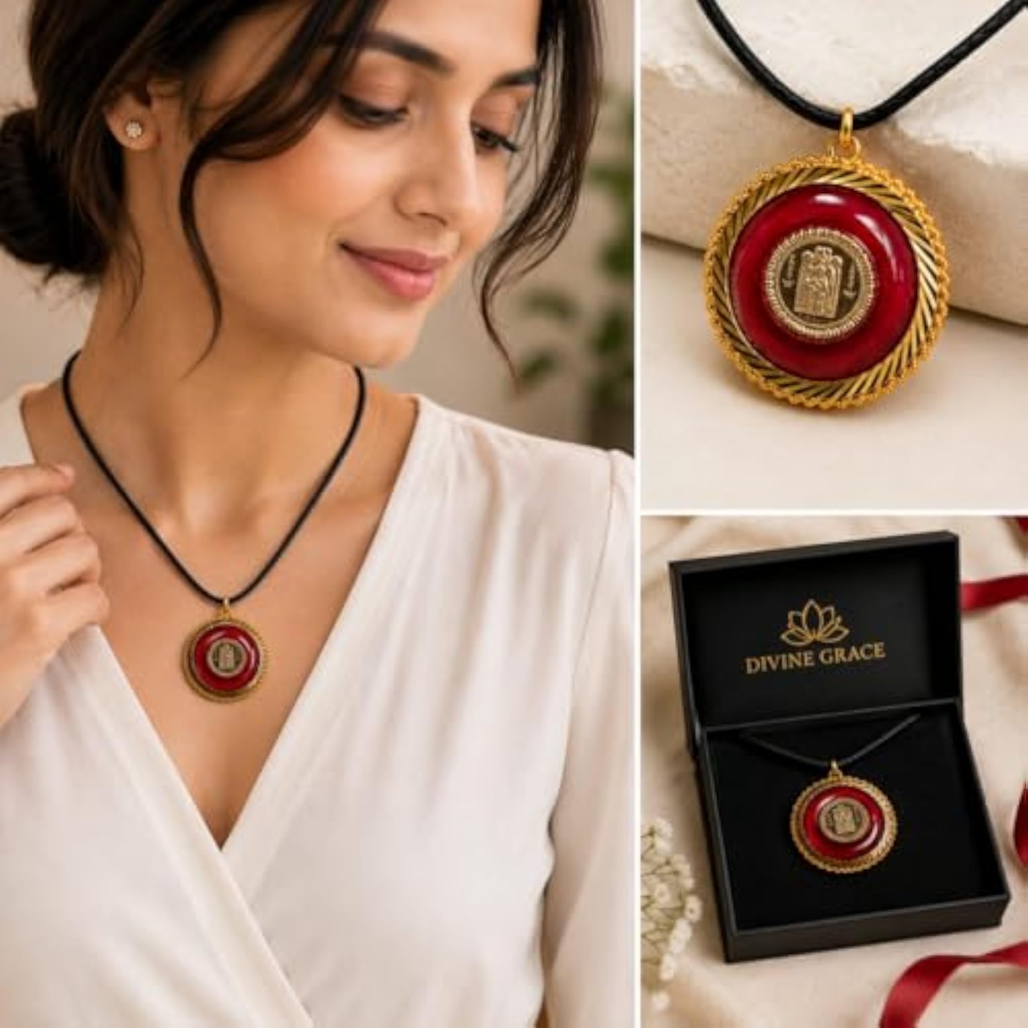 Divine Grace Guruvayurappan Spiritual Locket Pendant, Traditional