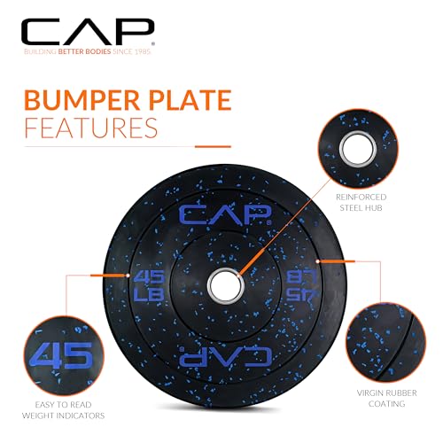 Image of CAP Barbell Rubber Olympic Bumper Plate | Multiple Options /Colors