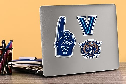 Image of Villanova University 8ct Vinyl Large Deluxe Stickers Variety Pack - Laptop, Water Bottle, Scrapbooking, Tablet, Skateboard, Indoor /Outdoor - Set of 8