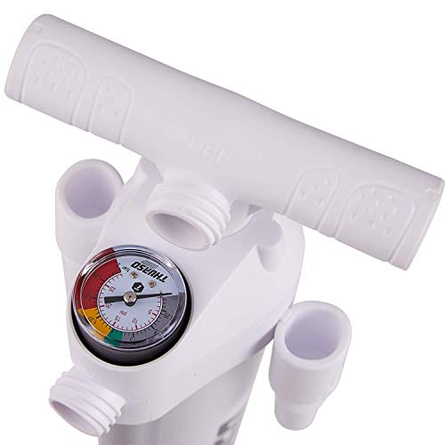 THURSO SURF Inflatable Stand Up Paddle Board Hand Pump SUP Inflation and Deflation Double Action 29 Psi External Tube Low Friction High Efficiency Light Weight Compact