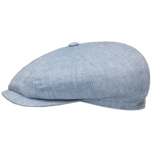 Stetson Hatteras Classic Casquette Plate Chinee Multicolore Lin Unisexe Toutes Saisons