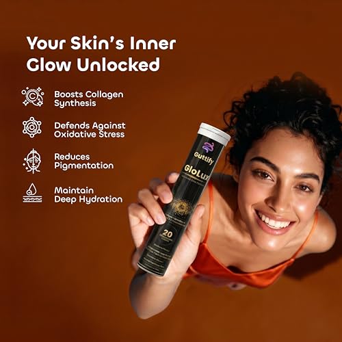 Image of L-Glutathione 500mg Effervescent Tablets | Supports Skin Whitening, Glow & Anti-Aging | Hyaluronic Acid + Vitamin C + Vitamin E | Sugar-Free Skin Brightening Supplement for Women | 20 Tablets (Glolux Cola)