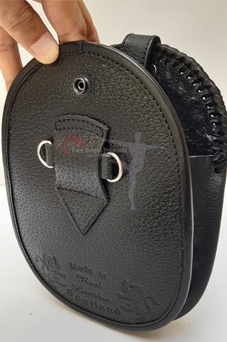 Scottish Kilt Semi Full Dress Sporran Genuine 100% Real Leather Knot Five Tassels Sporran3