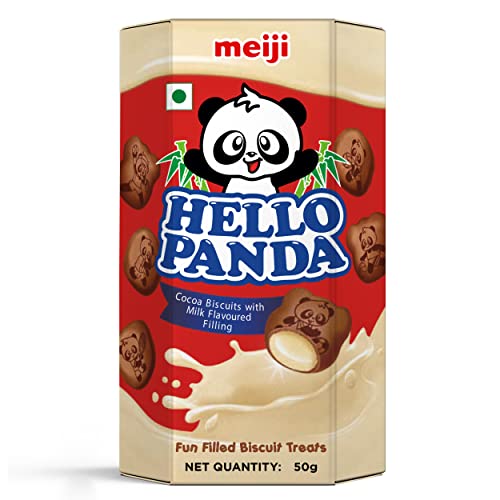 Image of meiji Hello Panda Biscuits(50 G(Pack Of 10), Cocomilk), 300 Grams