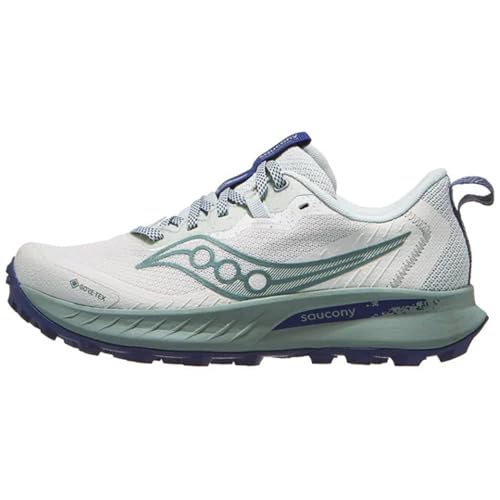 Saucony Peregrine 15 GTX Damen Traillaufschuhe, Quarz/Mist, Quarznebel, 40.5 EU thumbnail