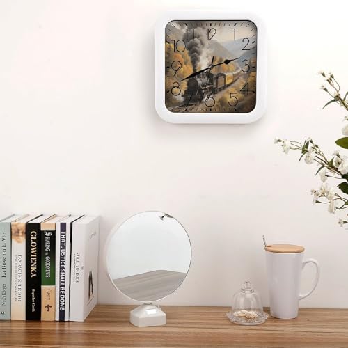 Horloge numérique classique 25,4 cm au design train à vapeur - 5