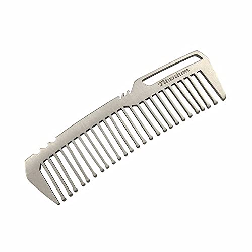 Peine portátil de titanio antiestático para cabello miniatura 1