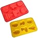 Christmas Silicone Mold 3 Pack – Santa Claus, Christmas Tree, Gift Shape | Non-Stick Baking Molds for Hot Chocolate Bombs, Candy, Ice Cubes, Soap & Cake Decoration (Red, Blue, Yellow)